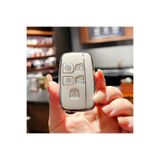 GMA KEYS Land Rover Range Rover EVouge Uyumlu Sport Nano Anahtar Kılıfı Beyaz Gümüş Silver Renk