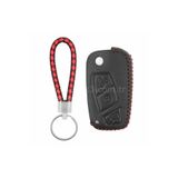 GMA KEYS Lüx Fiat Linea Fiorino Ducato Boxer Jumper Sustalı Deri Anahtar Kılıfı 1 . Kalite