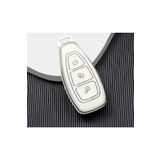 Gma Keys Lüx Ford Focus Fiesta Kuga Mondeo Smax Cmax Ecosport Nano Anahtar Kılıfı Beyaz Silver Gümüş Renk