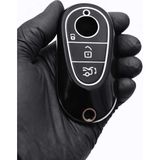 Gma Keys Lüx Mercedes C S Sınıf W206 W223 S350 C260 C300 Nano Anahtar Kılıfı Siyah Gümüş Renk