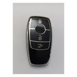 GMA KEYS Mercedes Benz 4 Buton 2017-2020 Arası Fbs4 Tip Smart Nano Anahtar Kılıfı Siyah Gümüş Renk