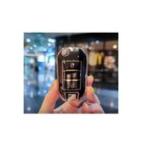 GMA KEYS Opel Combo Corsa F Crossland X Grandland X Nano Sustalı Anahtar Koruma Kılıfı Siyah Gold Altın Renk