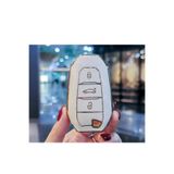 Gma Keys Opel Combo Crossland x Grandland x Mokka Corsa F Nano Anahtar Kılıfı Sustasız Beyaz Gold Altın Renk