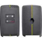 Gma Keys Renault Clio E-tech Austral Megane 4 Talisman Clio5 Kadjar Petek Desenli Anahtar Kılıfı Siyah Sarı