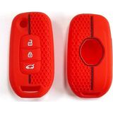 Gma Keys Renault Megane4 Clio5 Captur ve Koleos Taliant Express Petek Desenli Anahtar Kılıfı Kırmızı