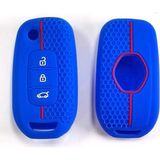 Gma Keys Renault Megane4 Clio5 Captur ve Koleos Taliant Express Petek Desenli Anahtar Kılıfı Mavi