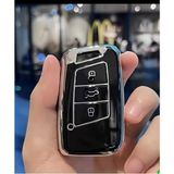 Gma Keys Volkswagen Passat B8 Arteon Smart Siyah Oto Anahtar Kumanda Kabı Kılıfı Nano Siyah Gümüş Silver Renk