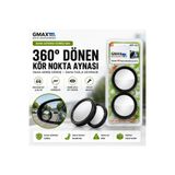 gmax 360° Dönebilen Kör Nokta Aynası 2'li Set Geniş Açılı Oto Yan Ayna Yardımcı Aynası Kör Nokta Güvenlik Aynası Evrensel Uyum