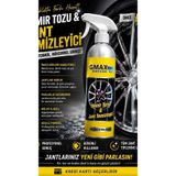 gmax Demir Tozu ve Jant Temizleyici 500 ML Profesyonel Jant Temizleme Spreyi Balata Tozu Temizleyici Oto Bakım Ürünü