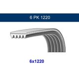 GMB GPK 6PK1220 Kanallı Kayış