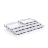 Gmb Nazen Ab-27 Termoset Kırılmaz-elegant Baton Tabak 1-13x18 Cm 72 Adet Beyaz