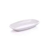 Gmb Nazen K-20 Termoset Kırılmaz-24 Cm Oval Kayık Tabak 60 Adet Beyaz