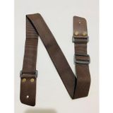 GMC MUSIC STORE Guitar Strap Hakiki Deri Uçlu Kahverengi Gitar Askısı