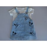 GMG Collection Baby Askılı Salopet Elbise ve Basic Tişört 2' Li Takımducky Love - Çok Renkli - 6 - 9 Ay