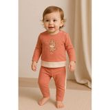 GMG Collection Baby Kız Bebek Rahat Giyim Pijama Takımı - Çok Renkli - 12 Ay