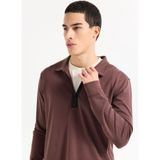Gmg Fırenze Açık Mürdüm Erkek Regular Fit Logo Baskılı Sweatshirt GU25MFW08022