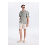 GMG FIRENZE Apaş Regular Fit Çizgili Gömlek, M, 5003368344, Yeşil, Erkek