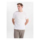 GMG FIRENZE Beyaz Slim Fit Flamlı T-Shirt, M, 5003368403, Ekru, Erkek