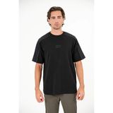 gmg firenze Bisiklet Yaka 00:39 Baskılı Modal Erkek T-Shirt - Siyah - XL