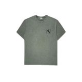 GMG FIRENZE Bisiklet Yaka Arkası Enjeksiyon Baskı%100 Pamuk Oversize T-Shirt, L, ZR24MSS03051-25S, HAKİ, Erkek