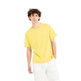 GMG FIRENZE Bisiklet Yaka Baskılı%100 Pamuk Oversize T-Shirt, XL, 5003163351, Sarı, Erkek