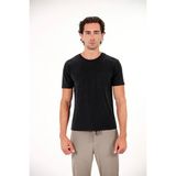 gmg firenze Bisiklet Yaka Cepli Basic Erkek T-Shirt - Siyah - XL