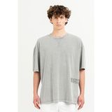 Gmg Fırenze Bisiklet Yaka Gri Erkek T-Shirt ZR24MSS03050
