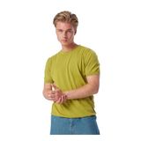 GMG FIRENZE Bisiklet Yaka Kısa Kollu%100 Pamuk Slim Fit T-Shirt, L, 5003159364, Yağ, Erkek