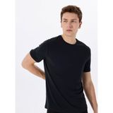 GMG FIRENZE Bisiklet Yaka Kol Ucu Duble Modal T-Shirt, L, 5003266363, Ekru, Erkek