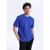 GMG FIRENZE Bisiklet Yaka Oversize Kazak, S, 5003316506, Saks, Erkek
