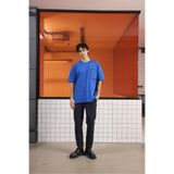 GMG FIRENZE Bisiklet Yaka Oversize T-shirt, M, 5003266316, Saks, Erkek