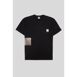 gmg firenze Bisiklet Yaka Rubber Baskılı Erkek T-Shirt - Siyah
