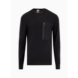 GMG FIRENZE Bisiklet Yaka Slim Fit Kazak, S, 5003222630, Siyah, Erkek