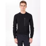 Gmg Fırenze Bisiklet Yaka Slim Fit Siyah Erkek Kazak ZR24MFW04054