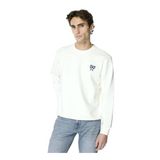 GMG FIRENZE Bisiklet Yaka Sweatshirt, M, 5003222647, Ekru, erkek