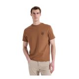 GMG FIRENZE Bisiklet Yaka T-Shirt, M, 5003368418, Karamel, Erkek