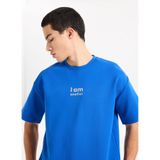 GMG FIRENZE Bisiklet Yaka T-Shirt, S, 5003256526, Saks, Erkek