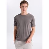 GMG FIRENZE Bisiklet Yaka T-Shirt, S, 5003368387, Gri, Erkek