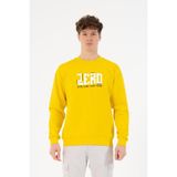 gmg firenze Bisiklet Yaka Zero Baskılı Erkek Sweatshirt - Sarı