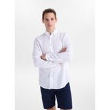GMG FIRENZE Düğmeli Regular Fit Gömlek, L, 5003368380, Beyaz, Erkek