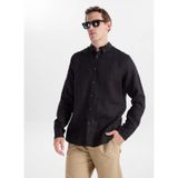 GMG FIRENZE Düğmeli Regular Fit Gömlek, S, 5003368317, Siyah, Erkek