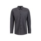 GMG FIRENZE Düğmeli Slim Fit Gömlek, L, 5003330851, Antrasit, Erkek