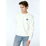 Gmg Fırenze Ekru Erkek Bisiklet Slim Fit Sweatshirt GU24MFW08021