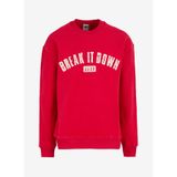 GMG Firenze Erkek Bisiklet Yaka Sweatshirt, Kırmızı, XL