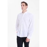 gmg firenze Gmg Fırenze Beyaz Erkek Slim Fit Gömlek GU25MSS02220