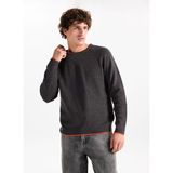 gmg firenze Gmg Fırenze Bisiklet Yaka Slim Fit Antrasit Erkek Kazak GU25MFW04029 - 2XL