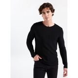 gmg firenze Gmg Fırenze Bisiklet Yaka Slim Fit Siyah Erkek Kazak GU25MFW04028 - XL
