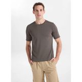 gmg firenze Gmg Fırenze Haki Erkek Bisiklet Yaka Slim Fit Kazak GU26MSS04023 - 2XL