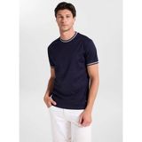 gmg firenze Gmg Fırenze Lacivert Erkek Slim Fit T-Shirt GU26MSS03011