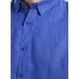 gmg firenze Gmg Fırenze Mavi Erkek Düğmeli Regular Fit Gömlek GU26MSS02213 - Saks - XL